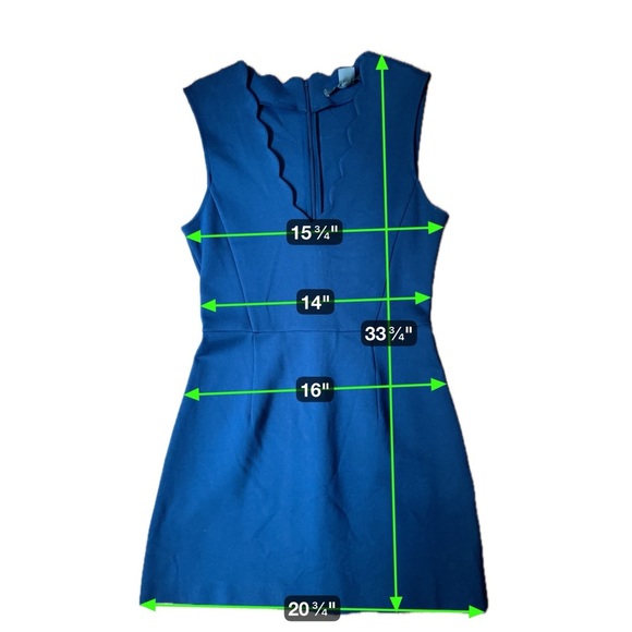 French Connection Lula Scallop V-Neck Dress | Size 6 | NWT - Picture 12 of 12